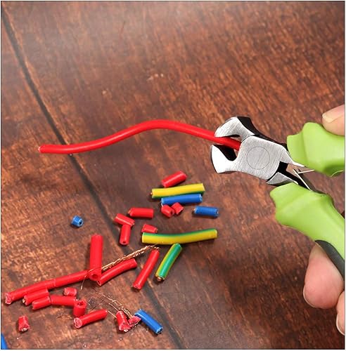 Miniatura 6 de SPEEDWOX Mini alicates de extremo de 4 pulgadas, cortadores de extremo de precisión, pinzas de corte de extremo pequeño, alicates finos con cortador