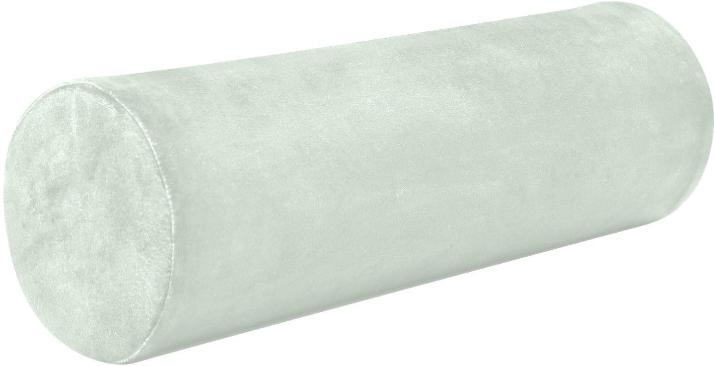 GuoChe Bolster Pillow Honeydew White Therapedic Neck Roll Pillow 5.5" x 17" Round