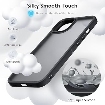 Phone Case for Oppo Find X8 + 1 X Tempered Glass Screen Protector, Black Ultra-Thin Soft TPU Silicone Shell Shockproof Protection Cover for Oppo Find X8 (6.59) - XV22