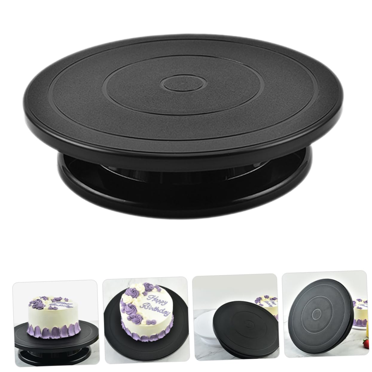MAGICLULU Drehbarer Kuchenständer Material Reusable Cake Turntable Mit Rutschfester Unterseite Zum Dekorieren Von Torten Und Kuchen Langlebiges Backzubehör Für Hobbybäcker Und Profis