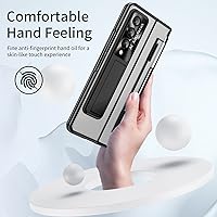 Vista 7 de Funda transparente para Samsung Galaxy Z Fold 3 con protección de bisagra plana, cubierta todo incluido Protector de pantalla integrado Protector