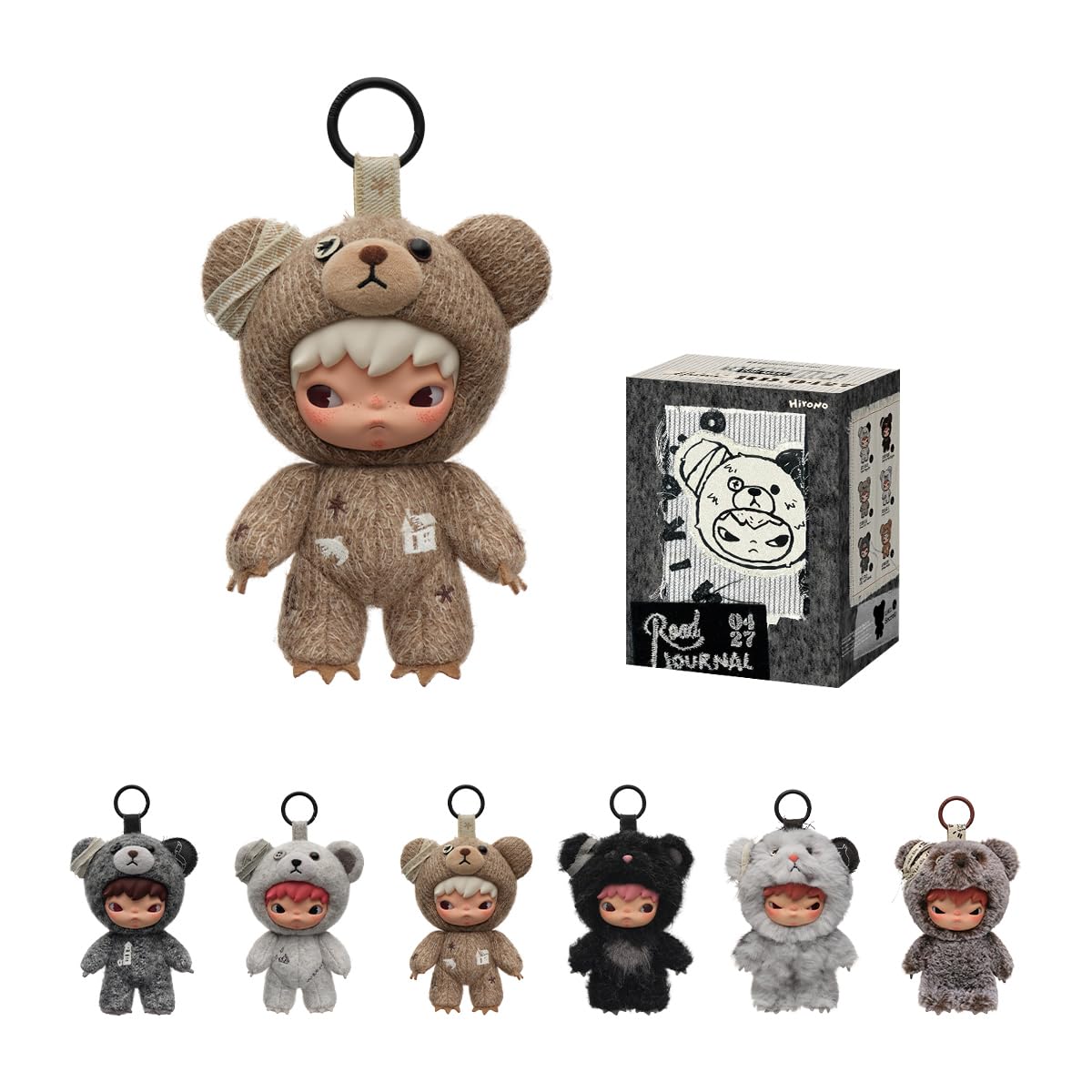 Amazon.com: POP MART Hirono Road Journal Series-Plush Doll Pendant