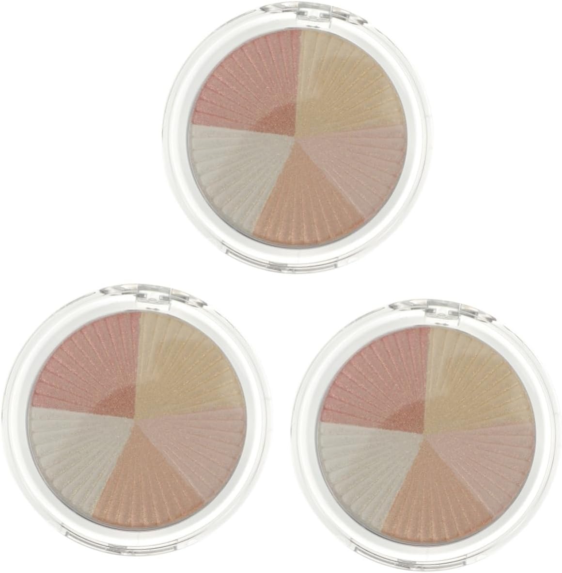 Angoily 3 Boxes Highlight Powder Highlighting Shimmering Skin Highlighter Shimmer Powder for Face Highlighter Cream Women Face Makeup Brightening Powder Neutral Plastic Shell