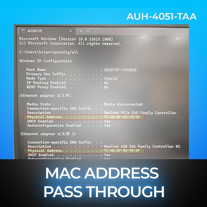 Adesso 11 en 1 Estación de Acoplamiento USB C Multipuerto Dual Display HDMI PD 100W miniatura 7