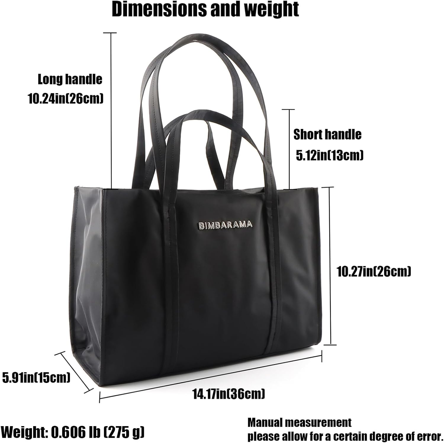 Nylon Tote Bag for Women,Fashion Handbag with Zipper/Button,Work Tote with Compartments,Shoulder Hanbag for Travel | Lightweight Carrying, Shopping Bag