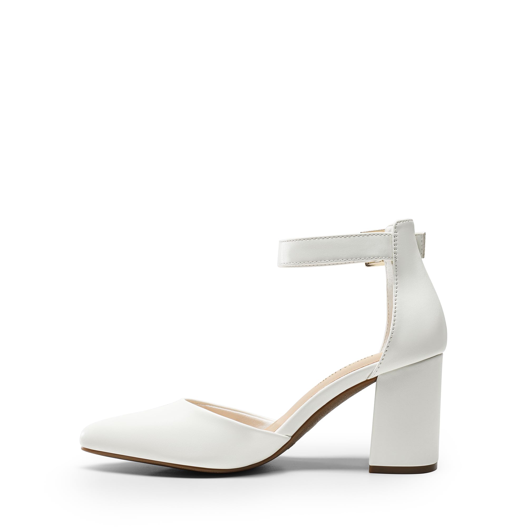 Dream Pairs Damen-Pumps mit elastischen Knöchelriemen
