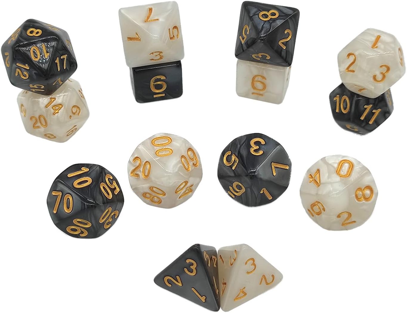 DND Dice,2 X 7Sets Dice Set for Dungeons and Dragons MTG