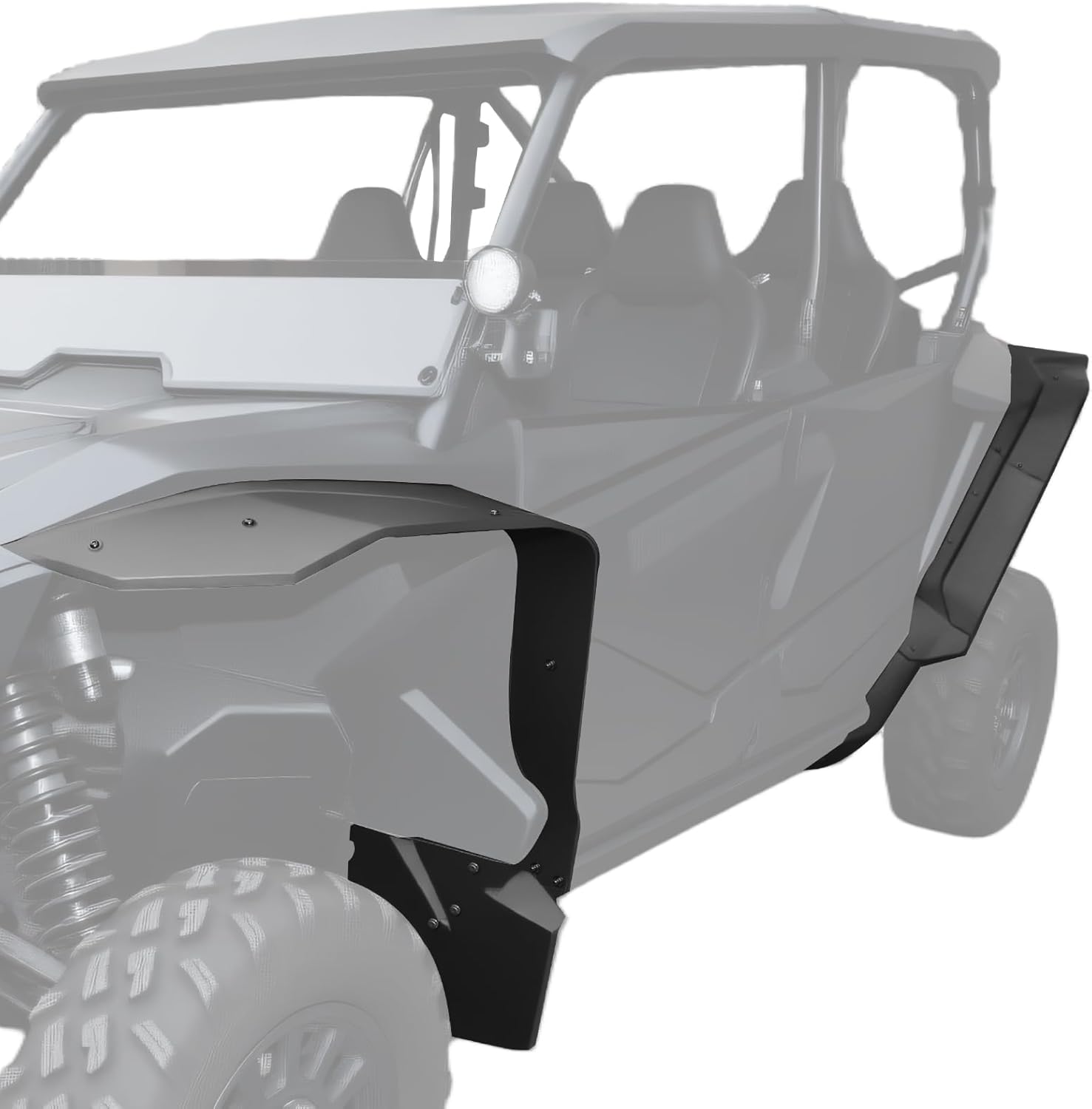 XXL Wider Fender Flares Extended Mud Flaps for Honda Talon 1000R 1000X 1000X-4 Accessories (2019-2024), Front Rear UTV Mud Guards Protection, Replace #0SF70-HL6-A01