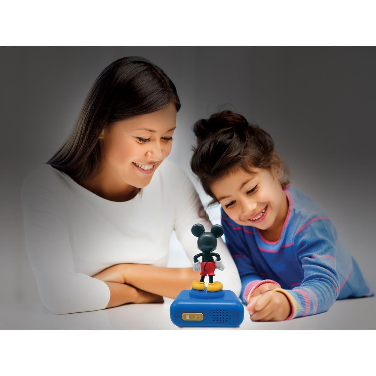 LEXIBOOK, Disney Mickey, Nightlight alarm clock, Sounds and Melodies, LCD Backlit screen, Luminous, Snooze, Blue, RL800MCHLXB - Image 3