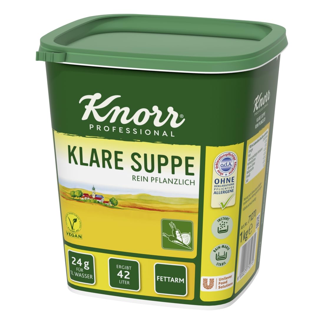 Knorr Klare Suppe Bouillon rein pflanzlich, 1er Pack (1 x 1 kg)
