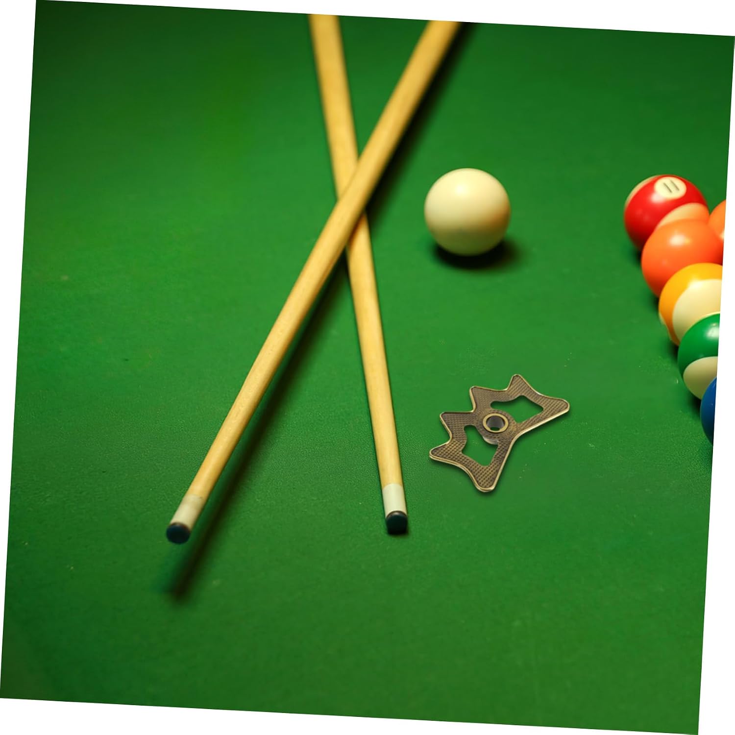 Billiard Cue Rest Rack Holder Metal Bridge for Pool Tables Sleek Design for Home Use Efficient Cue Organization and Elegant Aesthetic Appeal