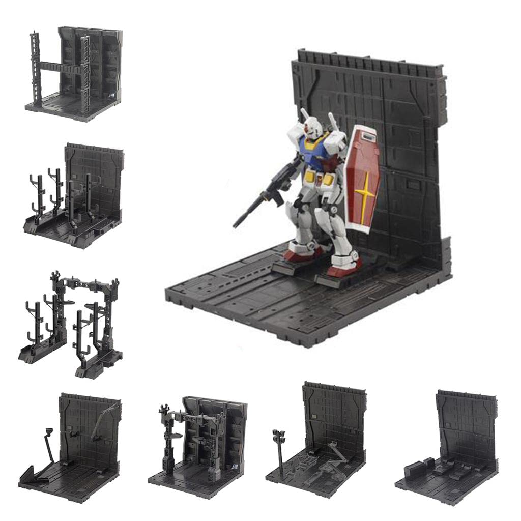 Base Supporto Per Action Figure EHJRE - Plastica Nera, 17x15x15cm, Per Scene E Display - Foto 11