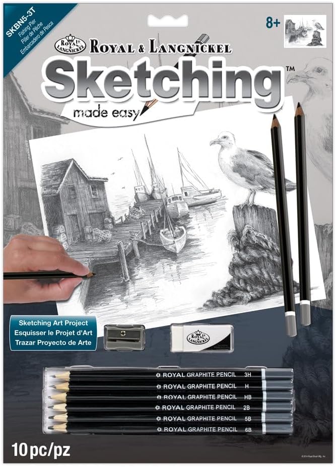 Royal and Langnickel Sketching Made Easy, Fishing Pier