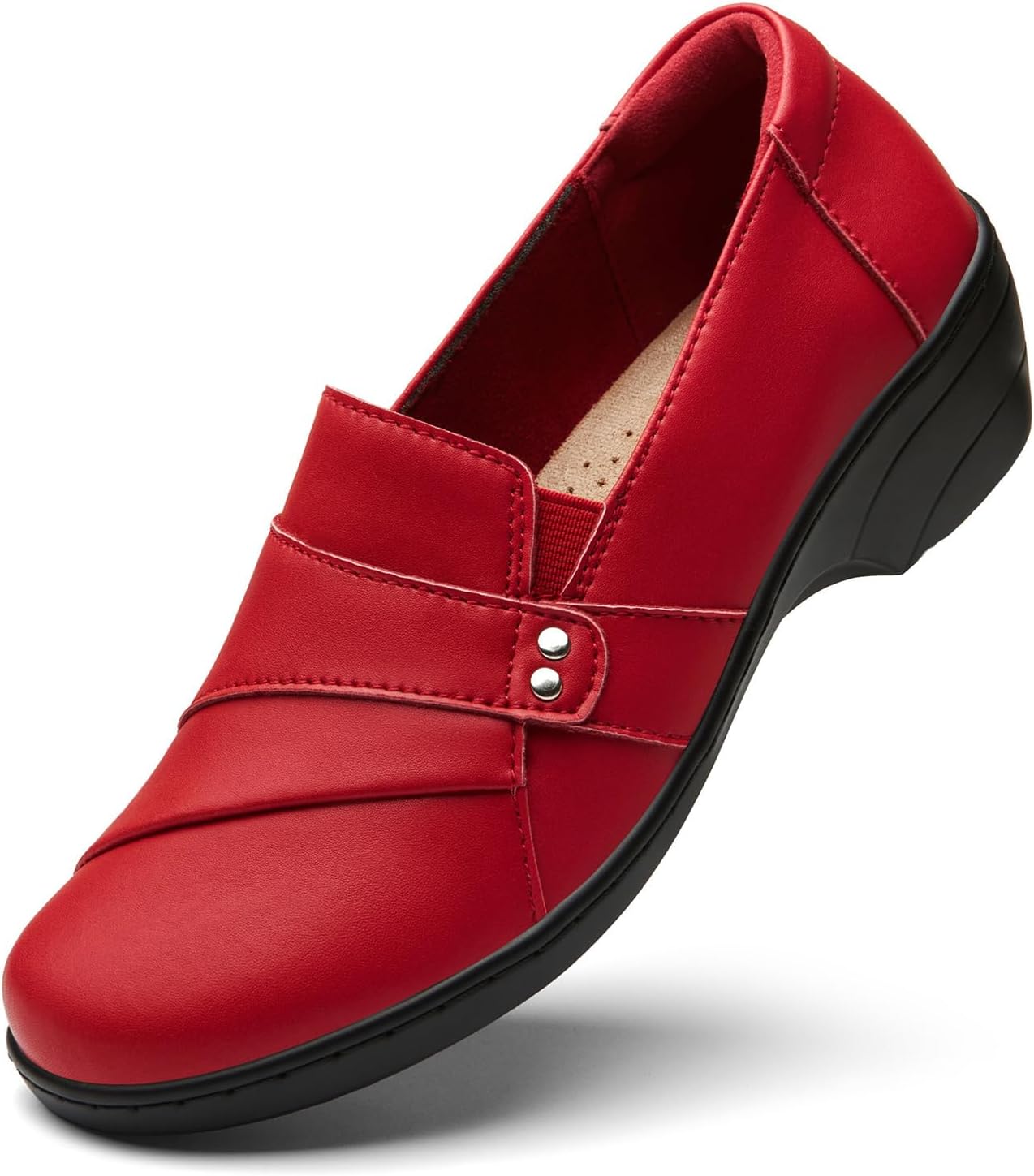 KORDAL Women's Comfortable & Lightweight Leather Loafers Slip-Ons Stylish Business Casual Dress Shoes Work Office Everyday Walking Shoes for Women - Image 4