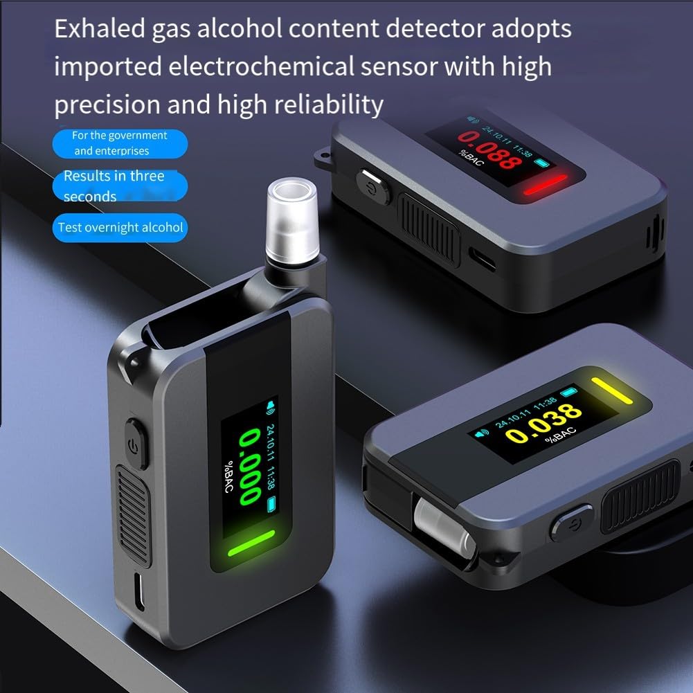 ReachMall Elektrochemischer Alkoholtester Digital LCD-Anzeige