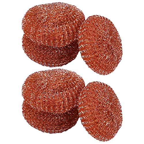 Wakauto 6pcs Tin-Absorbing Copper Ball brass cleaner ball brass tip cleaner station tip cleaner tip cleaner iron tip cleaner brass wool soldering Stainless steel Scrubber