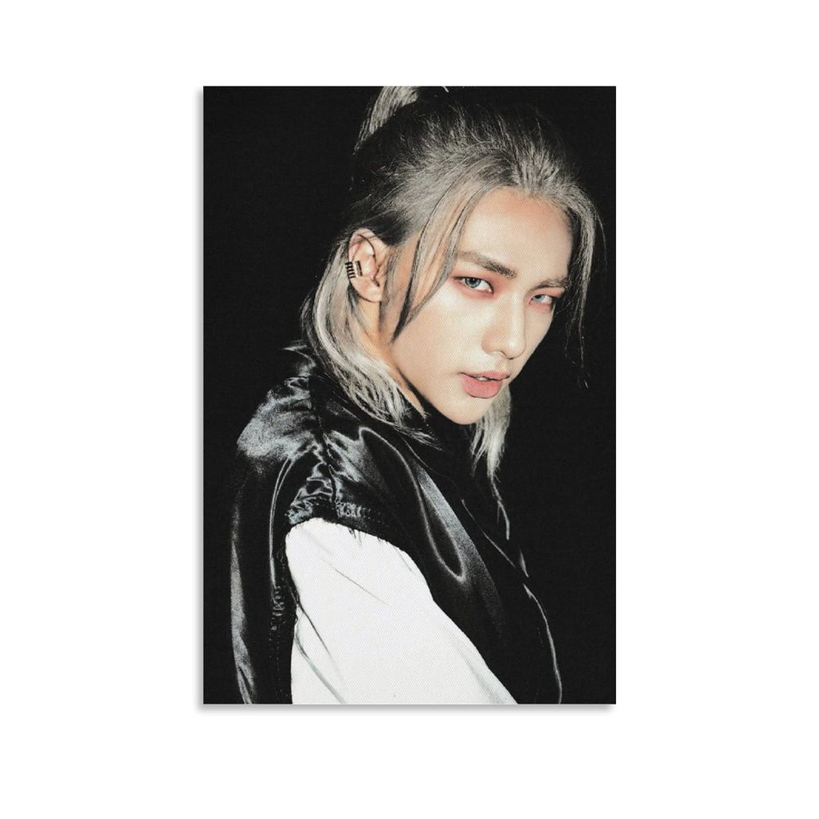 Hellove Unframe-Style1 Kpop Stray Kids Group Poster Hwang Hyun-Jin Canvas Art Poster And Wall Art Picture Print Modern Family Bedroom Decor Posters 12X18inch(30X45cm)
