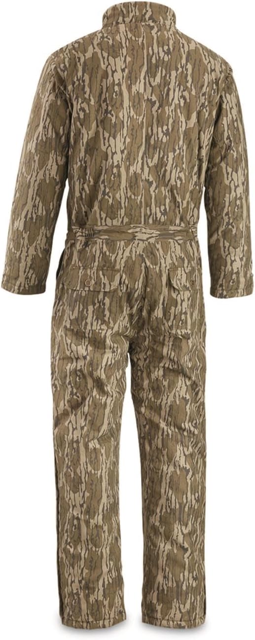 HUNTRITE Men's Insulated Coveralls 2.0; Insulated, Camouflage, Lightweight and for Hunting and Working Mossy Oak Bottomland 2XL