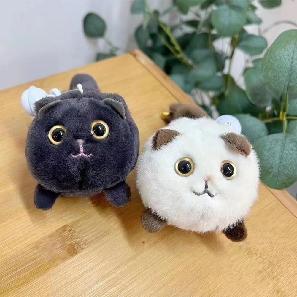 Amazon.co.jp: かわいい猫のしっぽを振る猫人形が動き、スイング回転