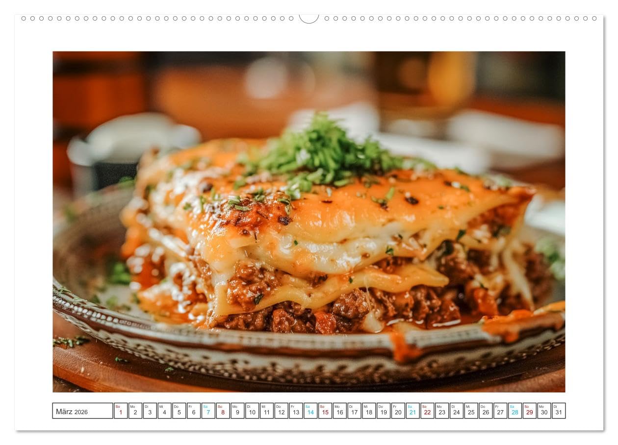 Hackfleisch-Küche (Wandkalender 2026 DIN A2 quer), CALVENDO Monatskalender: Entdecken Sie die kulinarische Vielfalt von Hackfleisch mit unserem Hackfleisch-Küche Kalender. (CALVENDO Lifestyle)