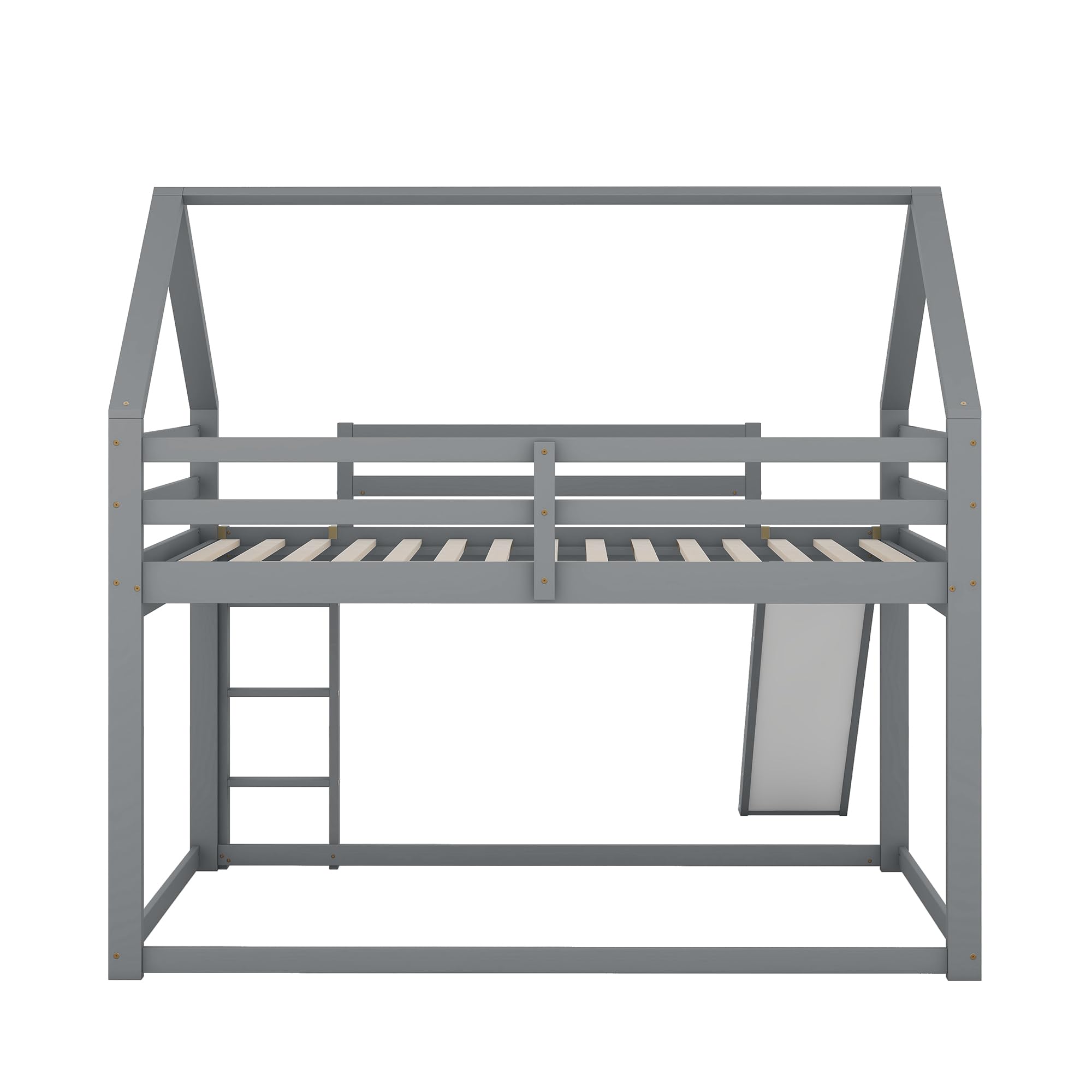GOPLUS Struttura Letto Singolo, Letto Ferro a Soppalco, 2 Piani, con