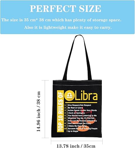 Miniatura 2 de 12 signos del zodiaco Regalo de cumpleaños para mujeres Top 10 reglas del zodiaco Bolsa de mano Horóscopo