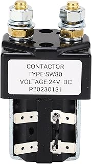 Contactor Relay, Metal Alloy Safe 100A Professional Golf Cart Contactor High Sensitivity 24V Forklift
