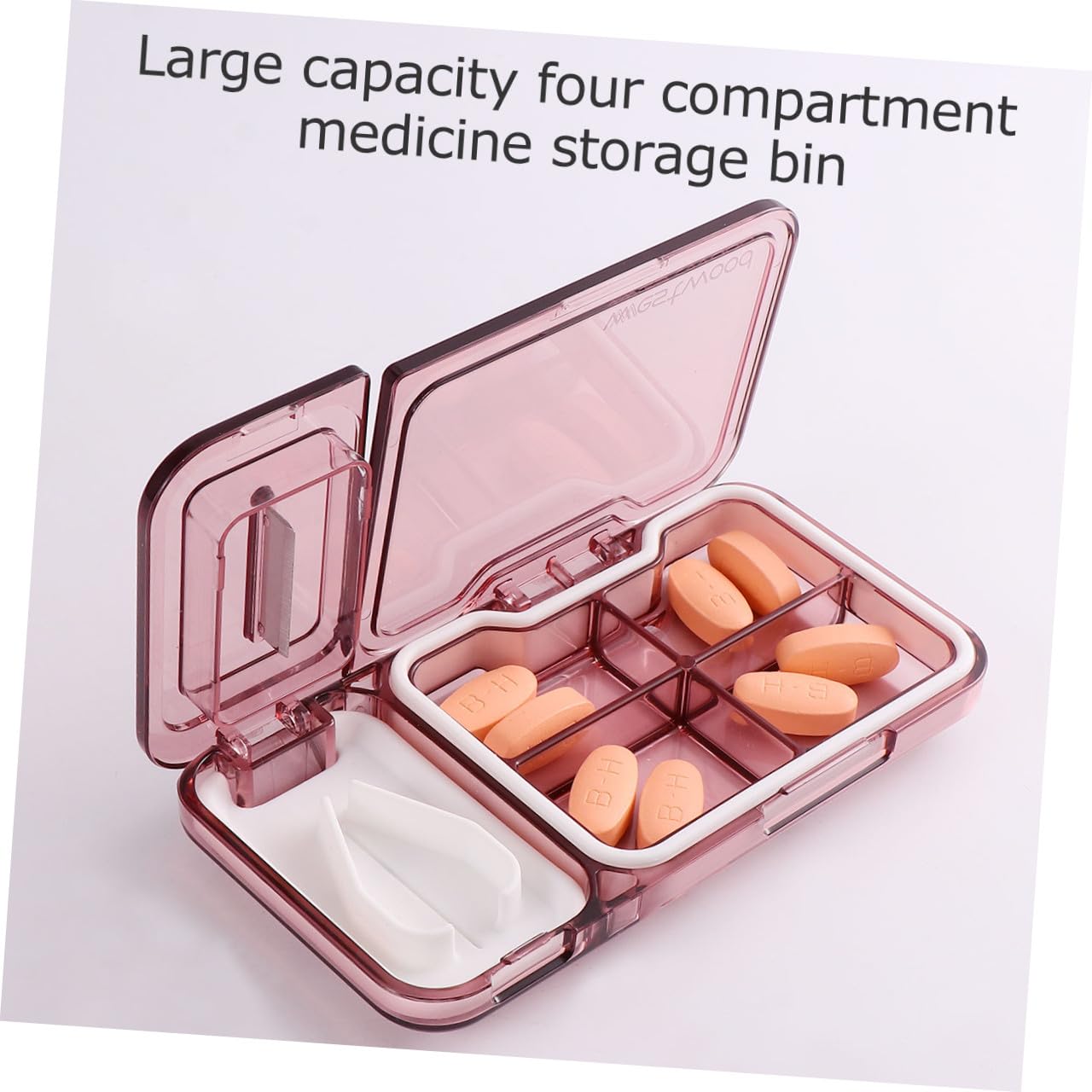 GLEAVI De 3 Pièces à séparateur briseur de médicaments organisateur de médecine coupe comprimé porte- coupe- portable pilulier distributeur PC