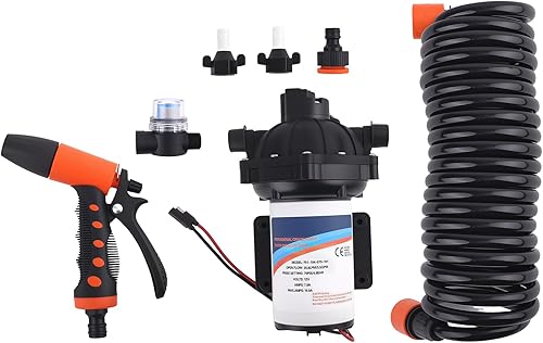 Miniatura 3 de maXpeedingrods Sistema de bomba de agua de 70 PSI, bomba de diafragma de bomba de agua de 12 V24 V, 5.5 GPM, para caravana, barco, marino