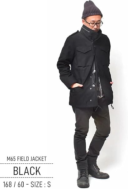 Amazon.co.jp: Houston M65 Men's Jacket, Outerwear, Removable Liner