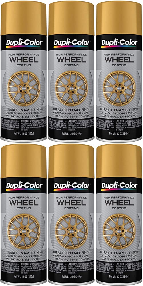 Sherwin-Williams CompanyDuplicolor High Performance Matte Gold Wheel Paint (12 oz) - 6 Pack