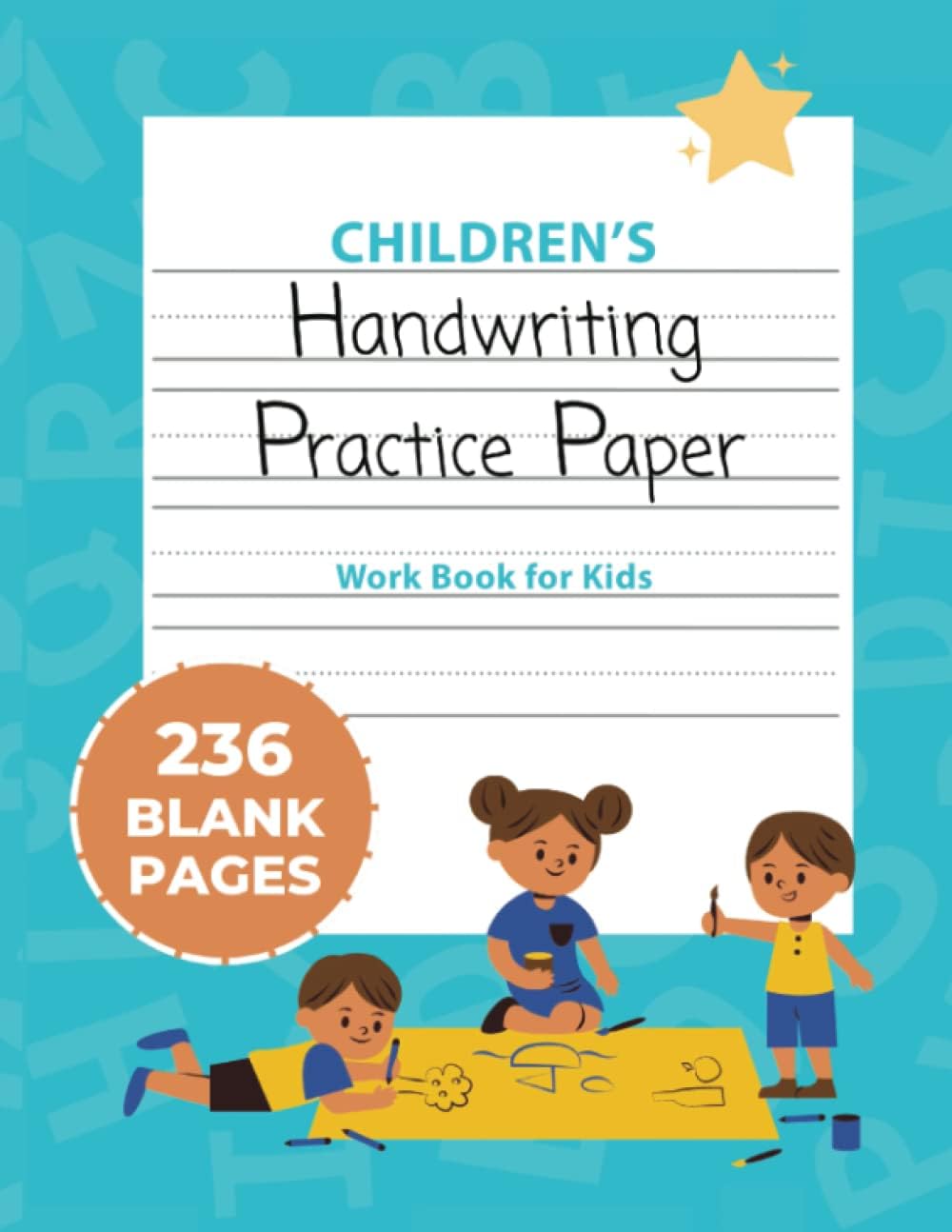 Handwriting Practice Paper for Kids: 250 Page Dotted Line Notebook: Handwriting Practice Paper Notebook / Blank Handwriting Practice Books For Kids