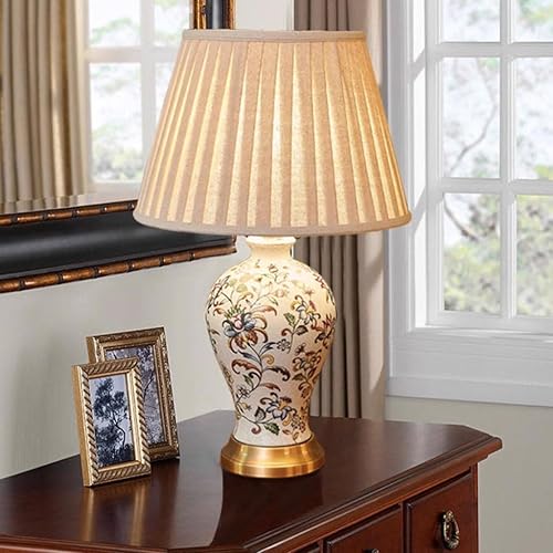 Miniatura 7 de Lamp for Desk Retro Living Room Warm Ceramic Table Lamp Creative Pastoral Style Entrance Decoration Lamp Desk Lamps for Home Office