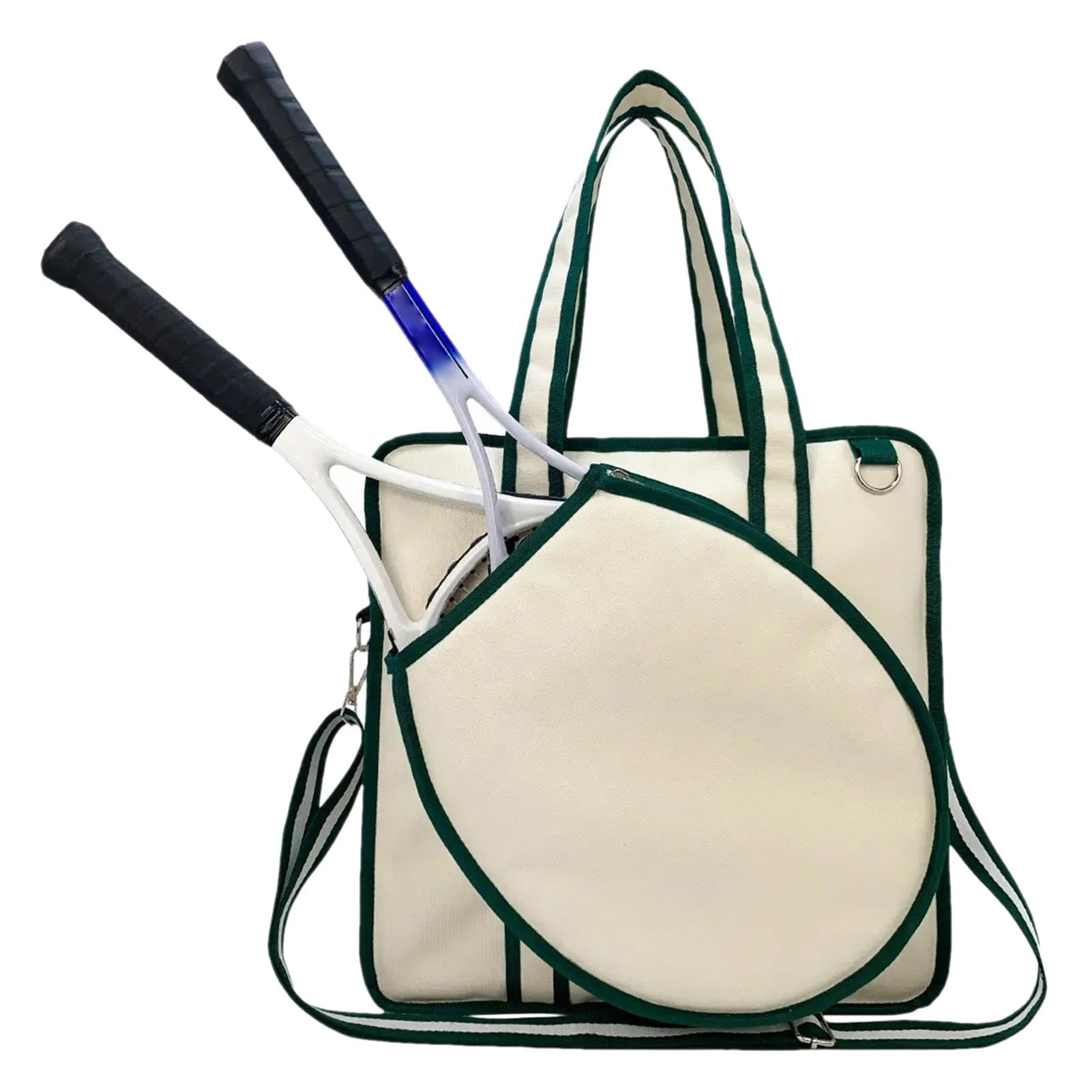 Borsa per racchette, borsa da tennis - Borsa a tracolla in tela da | badminton | Borsa da tennis in tela per racchetta da badminton, borsa per uomo e donna