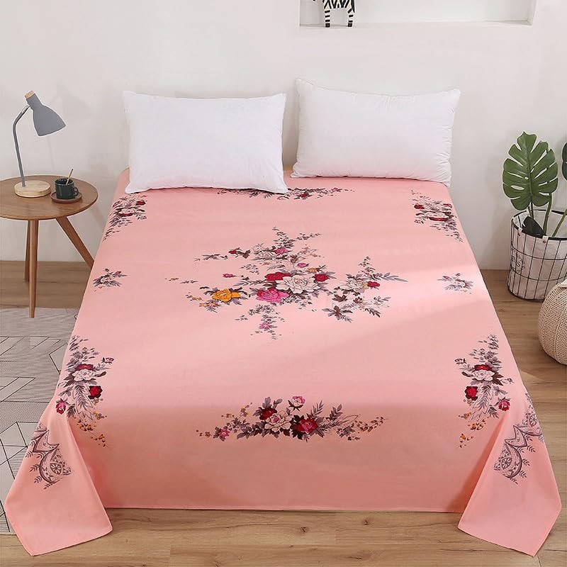 Sabanas Cama De Algodón Antigua, Algodón Puro Engrosado, 1 Sábana Individual De Tela Gruesa, Verde Claro, 230X245Cm