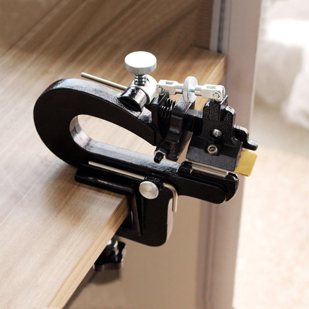 Eleoption Black Manual Leather Skiver Leather Paring Machine Craft Leather Splitter With Blades Yn 809Bp
