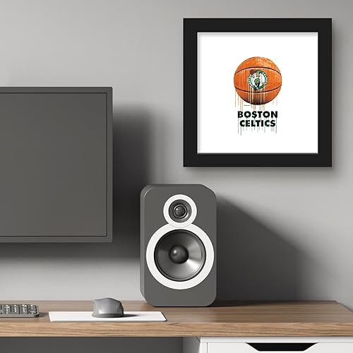 Miniatura 5 de Trends International Gallery Pops NBA Boston Celtics - Póster de pared de baloncesto por goteo, 12.00 x 12.00 pulgadas, versión de marco negro