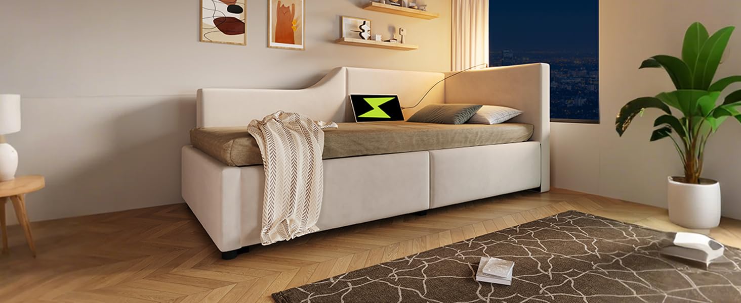 Sofá Cama de diseño clásico y Almacenamiento Inteligente - para hogares Modernos y familias