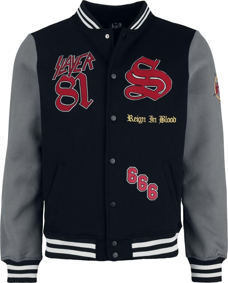 Slayer Reign In Blood Varsity Jacket Männer Collegejacke multicolor