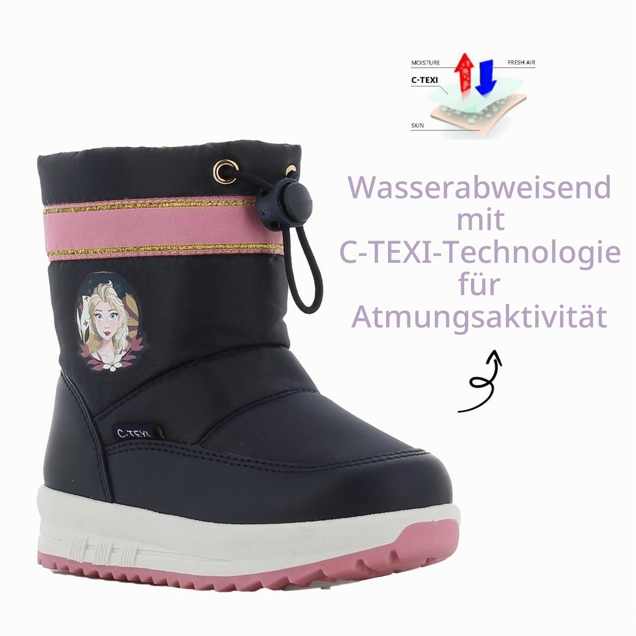 Leomil Frozen Schneestiefel Kinder