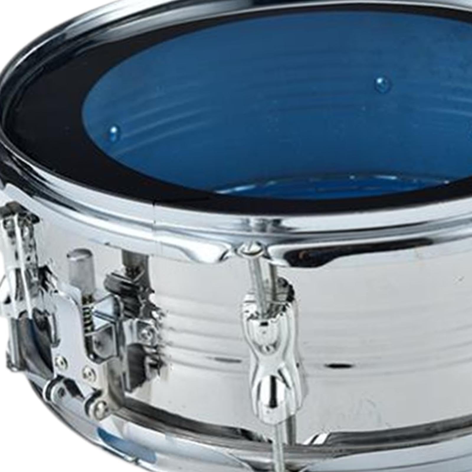 Harilla Caisse claire de 13 pouces pour apprentissage de la musique, instrument de percussion portable, instruments de musique pour garçons, filles, Argent