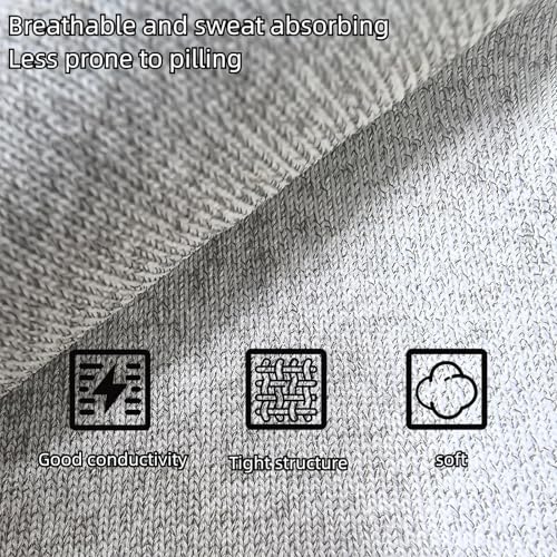 Image of Grounding Socks, Conductive Silver Fiber Socks,Release Static Electricity,1 Pair(Includes 2 Grounding Wire)