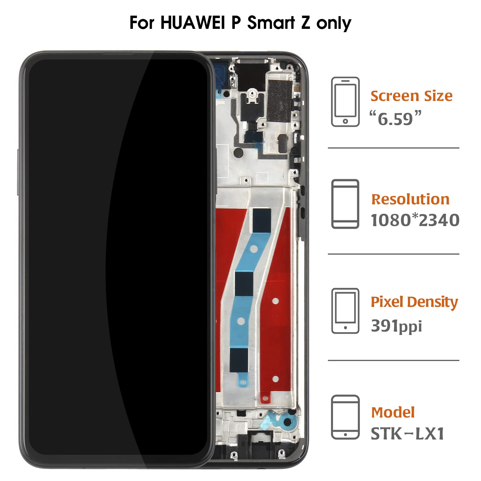 Pantalla de reputo STK LX1 para Huawei Y9 Prime 2019 / P Smart Z y Pantalla de reputo STK LX1 para Huawei Y9 Prime 2019 / P Smart Z y