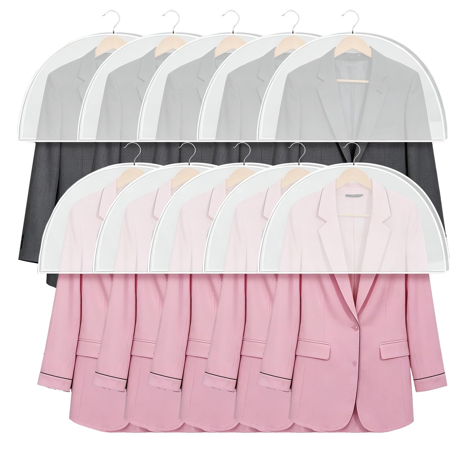 10 Pcs Shoulder Covers, 30 × 60cm Peva Shoulder Covers (White)