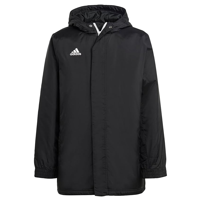 adidas Unisex - Bambini Entrada 22 Stadium Jacket, Black, 15-16 Years