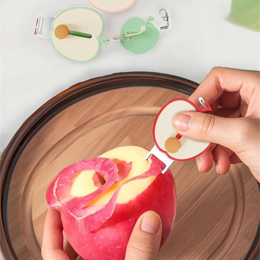 Portable Fruit Vegetable Peeler Stainless Steel Peeling Tool with Keychain image 5