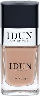 IDUN Minerals Nail Polish - Infused With Vitamins And Sweet Almond Oil - Prevents Cracking And Protects Nails - Even Lacquered Result - Bergskristall - 0.37 Oz, Beige, (I0108542)