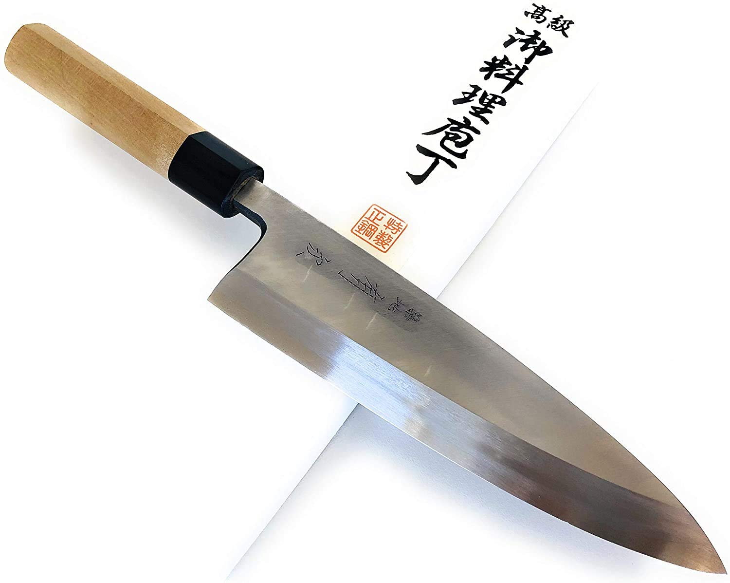 特製 有次 出刃包丁 鞘付き Amazon | 有次 包丁 相出刃 特製 225 mm 白鋼2 築地 ARITSUGU 柄 名