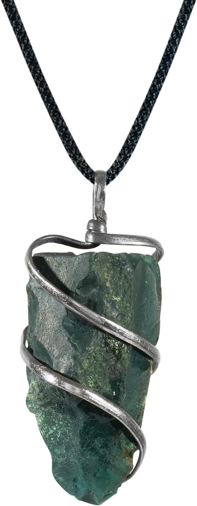 YATSKIARaw Crystal Necklace For Men & Women, Natural Chakra Stones & Healing Crystals - Spiritual Jewelry - Gemstone Amulet - Reiki