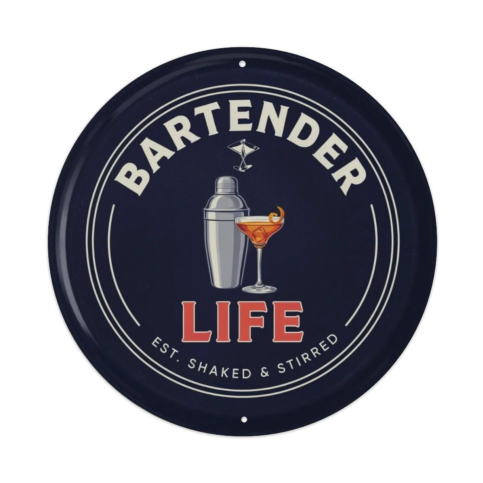 Bartender Life Metal Tin Sign Plaque